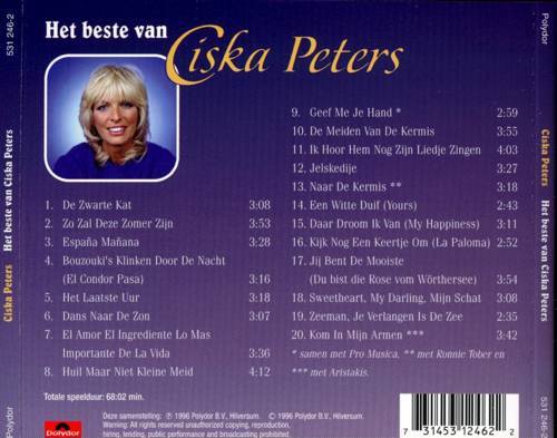 Ciska Peters Het Beste Van Ciska Peters : Back